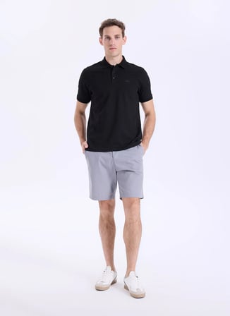 Discovery Expedition D6SM-TST3801 Siyah Erkek Polo T-Shirt