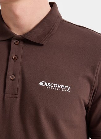 Discovery Expedition D6SM-TST3800 Kahve Erkek Polo T-Shirt