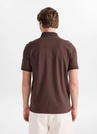 Discovery Expedition D6SM-TST3800 Kahve Erkek Polo T-Shirt