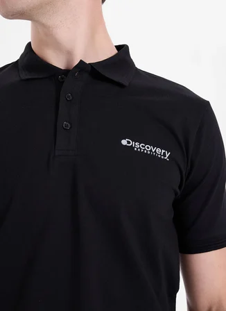 Discovery Expedition D6SM-TST3800 Siyah Erkek Polo T-Shirt