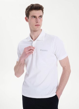 Discovery Expedition D6SM-TST3800 Beyaz Erkek Polo T-Shirt
