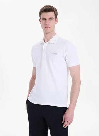 Discovery Expedition D6SM-TST3800 Beyaz Erkek Polo T-Shirt