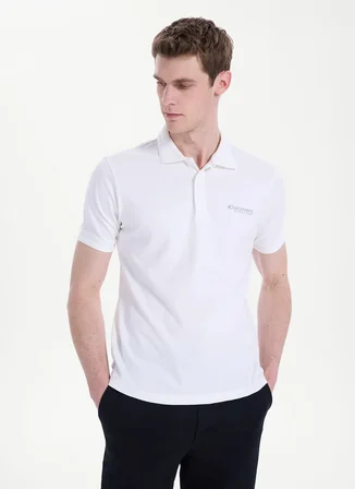 Discovery Expedition D6SM-TST3800 Beyaz Erkek Polo T-Shirt