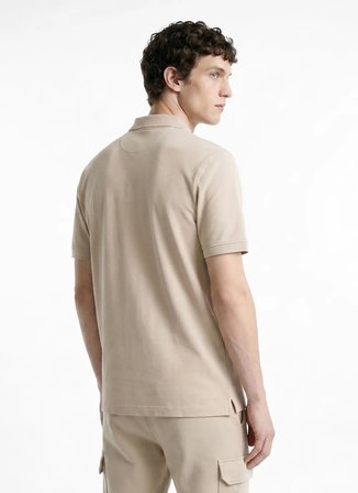 Discovery Expedition Bej Pamuk Karışımlı Polo T-Shirt D6SM-TST3801