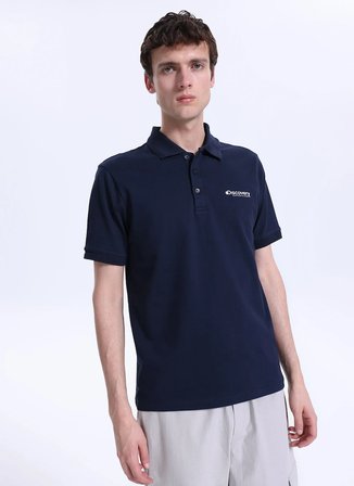 Discovery Expedition D6SM-TST3800 Lacivert Regular Fit Düz Erkek Polo T-Shirt