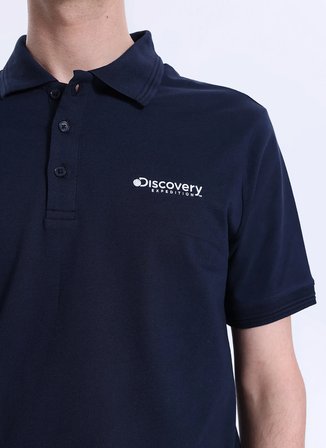 Discovery Expedition D6SM-TST3800 Lacivert Regular Fit Düz Erkek Polo T-Shirt