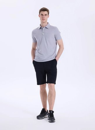 Discovery Expedition D6SM-TST3792 Gri Erkek Polo T-Shirt