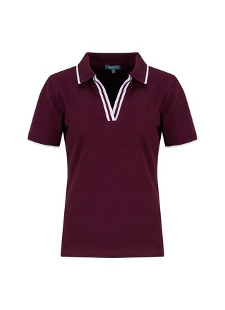 Discovery Expedition Bordo Pamuk Karışımlı Polo T-Shirt D6SL-TST3503