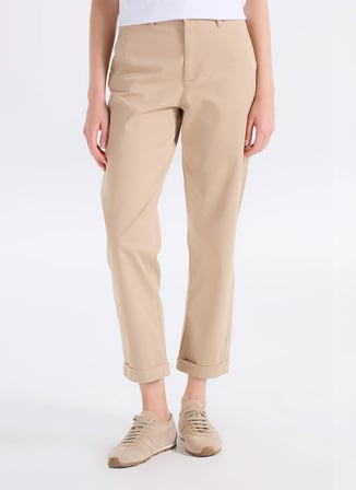 Discovery Expedition D6SL-PNT3541 Bej Kadın Chino Pantolon