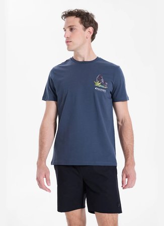 Discovery Expedition D6SM-TST3682 Antrasit Bisiklet Relaxed Düz Erkek T-Shirt