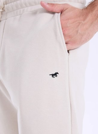 Mustang Bej Erkek Sweat Şort M6SM-SRT1115