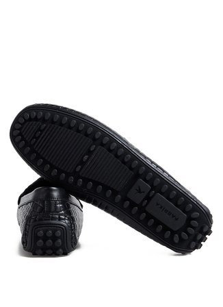 Fabrika Siyah Erkek Loafer APEX-KOMOMBO