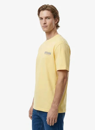 Mustang Mavi Erkek Relaxed Baskılı T-Shirt M6SM-TST1578