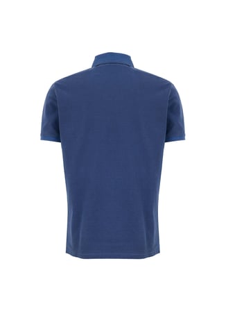 Mustang Lacivert Erkek Relaxed Yıkamalı Polo T-Shirt M6SM-TST1326