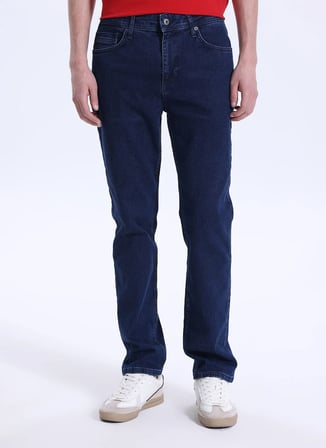 Mustang Normal Bel Straight Mavi Erkek Denim Pantolon WASHINGTON-1424