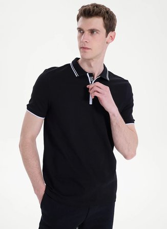 Discovery Expedition D6SM-TST3889 Siyah Erkek Polo T-Shirt