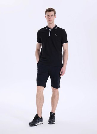 Discovery Expedition D6SM-TST3889 Siyah Erkek Polo T-Shirt