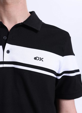 Discovery Expedition D6SM-TST3748 Siyah Relaxed Düz Erkek Polo T-Shirt