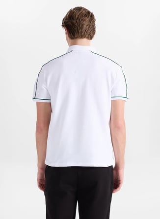 Discovery Expedition D6SM-TST3749 Beyaz Erkek Polo T-Shirt