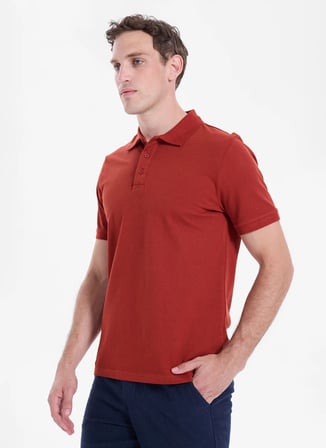 Limon Kiremit Erkek Polo T-Shirt L6SM-TST9524