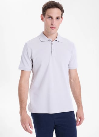 Limon Gri Erkek Polo T-Shirt L6SM-TST9524