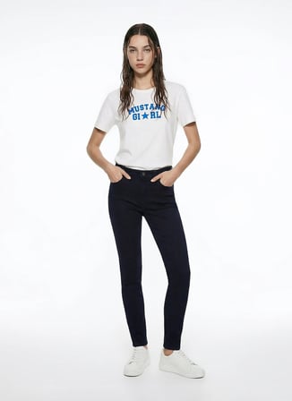 Mustang Lacivert Kadın Super Skinny Yıkamalı Denim Pantolon GEORGIA SUPER SKINNY73