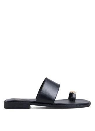 Vince Camuto Siyah Kadın Deri Terlik D-BETHEL