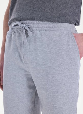 Limon Gri Erkek Sweat Şort L6SM-SRT9523