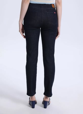 Mustang Yüksek Bel Düz Paça Straight Mavi Kadın Denim Pantolon CROSBY STRAIGHT-1312
