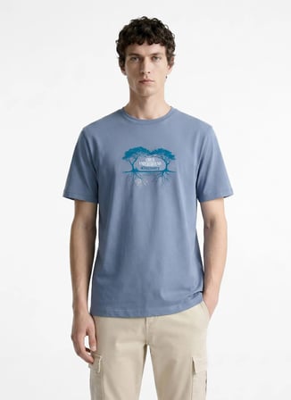Discovery Expedition Gri Erkek  T-Shirt D6SU-TST3100