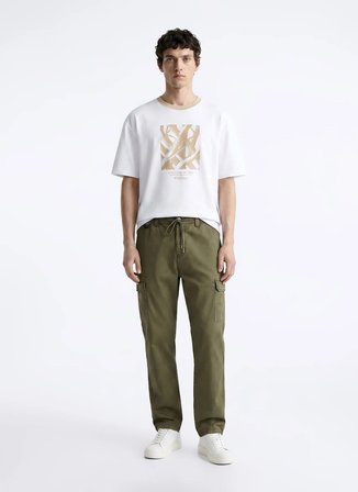 Discovery Expedition Beyaz Erkek T-Shirt D6SU-TST3105