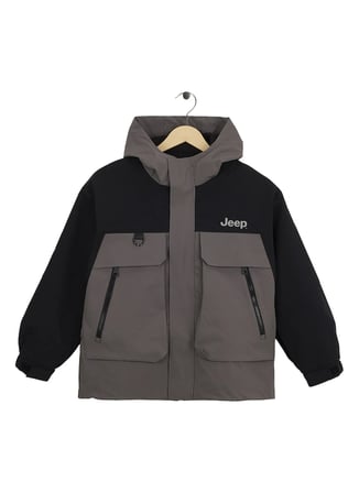 Jeep Siyah-Gri Erkek Çocuk Mont J5WB-MNT7863