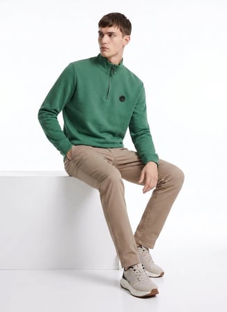 Discovery Expedition D5WM-SWT3941 Yeşil Erkek Sweatshirt