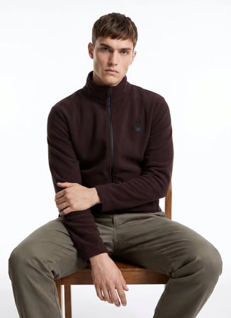 Discovery Expedition D5WM-SWT3301 Kahverengi Erkek Polar Sweatshırt
