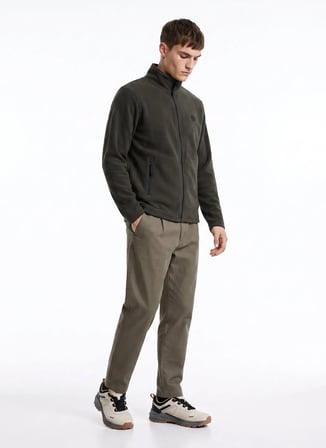 Discovery Expedition D5WM-SWT3301 Haki Erkek Polar Sweatshırt
