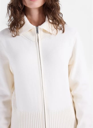 Fabrika Ekru Kadın Regular Fit Hırka F6WL-HRK0003