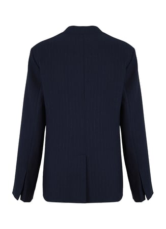 Fabrika Lacivert Kadın Çizgili Blazer F6WL-CKT0082