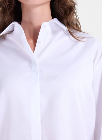 Fabrika Beyaz Kadın Loose Fit Gömlek F6WL-GML0124