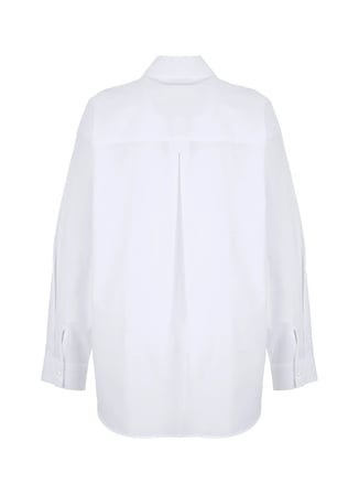 Fabrika Beyaz Kadın Oversize Taşlı Gömlek F5WL-GML0101