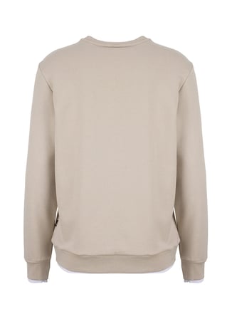 Jeep Sweatshirt, S, Koyu Bej