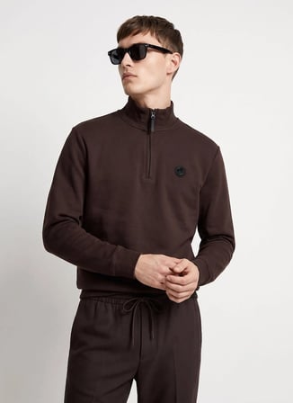 Discovery Expedition D5WM-SWT3941 Kahverengi Erkek Sweatshirt