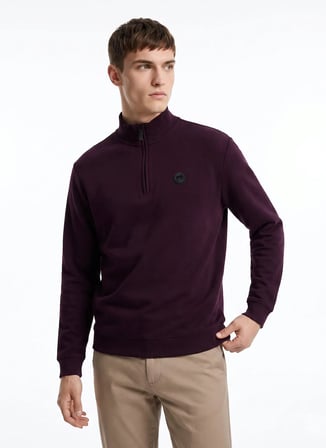 Discovery Expedition D5WM-SWT3941 Bordo Erkek Sweatshirt