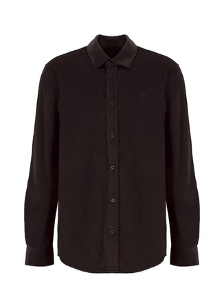Fabrika Kahverengi Erkek Slim Fit Fitilli Gömlek F5WM-GML 2378 N