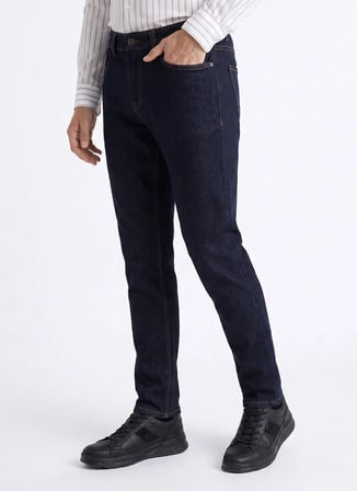 Fabrika Lacivert Erkek Slim Fit Denim Pantolon F6WM-PNT 2195