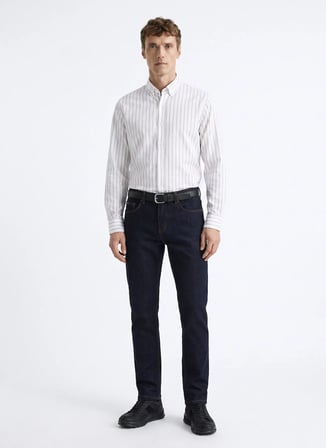 Fabrika Lacivert Erkek Slim Fit Denim Pantolon F6WM-PNT 2195