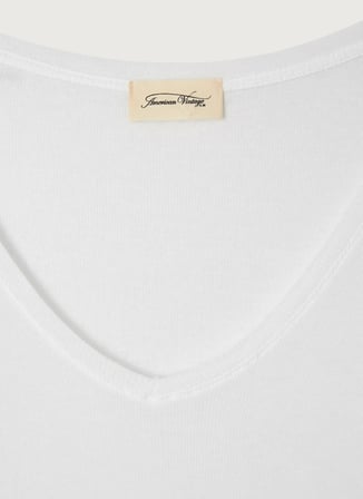 American Vintage Beyaz Kadın T-Shirt MAS02DE26