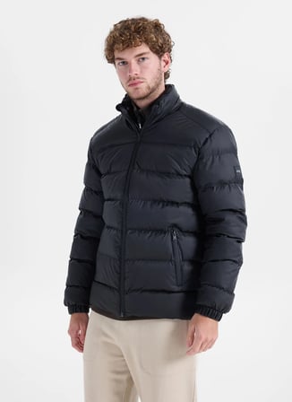 Jeep Siyah Erkek Relaxed Kapitone Mont J6WM-MNT7370