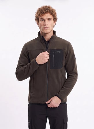 Jeep Kahverengi Erkek Polar Sweatshırt J4WM-SWT4444