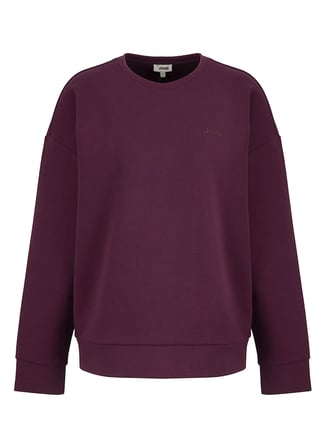 Jeep Bordo Kadın Bisiklet Yaka Relaxed Baskılı Sweatshirt J5WL-SWT7089