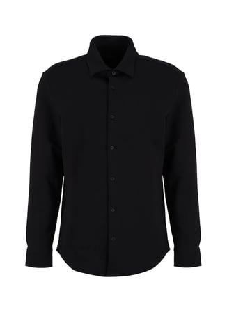 Fabrika Siyah Erkek Slim Fit Gömlek F6WM-GML 2124